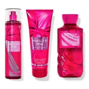 3 SET bbw PERFECT IN PINK Shower / Mist / Body Cream